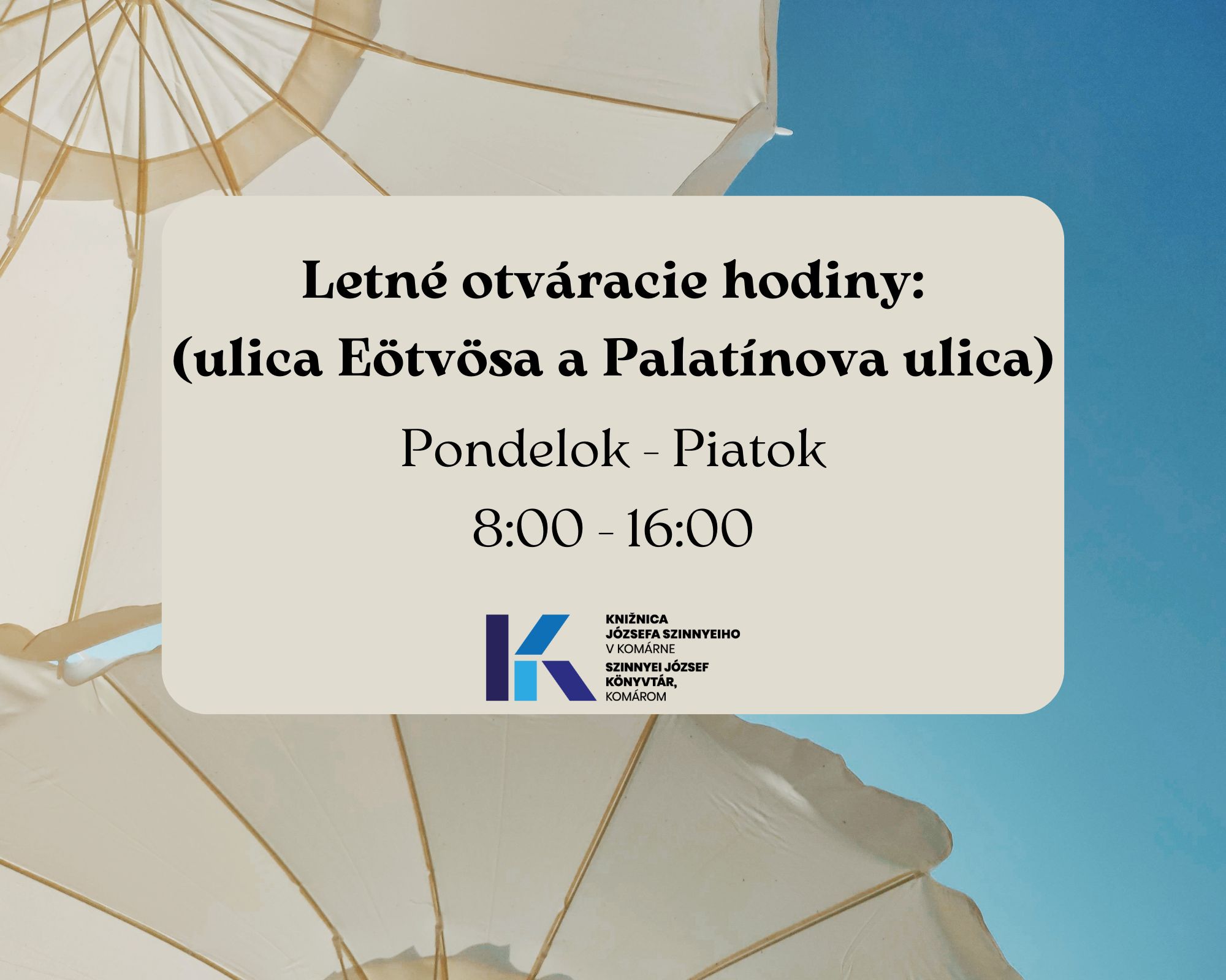 Letná prevádzka knižnice