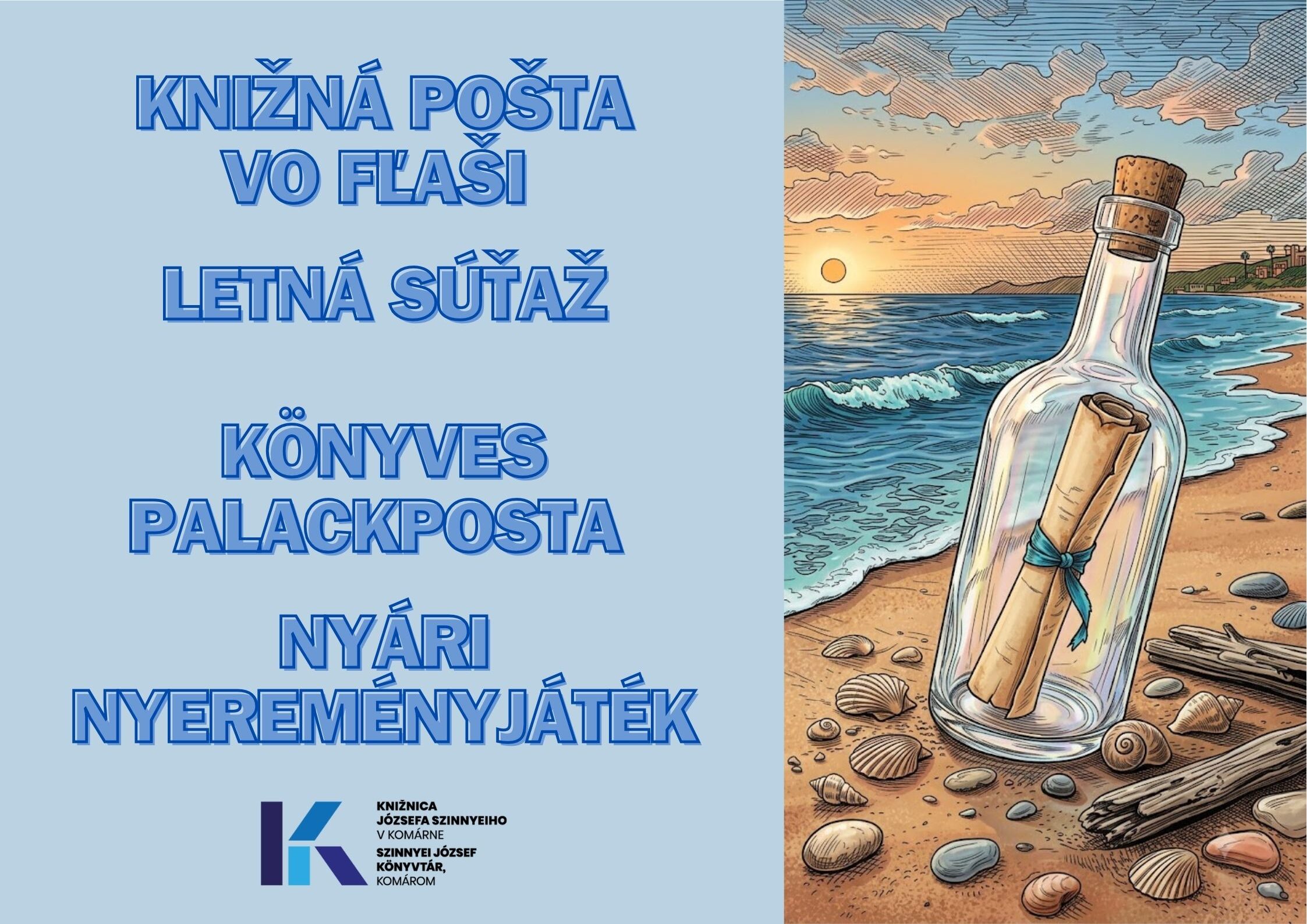 🌊 KÖNYVES PALACKPOSTA – NYÁRI NYEREMÉNYJÁTÉK! 🌊